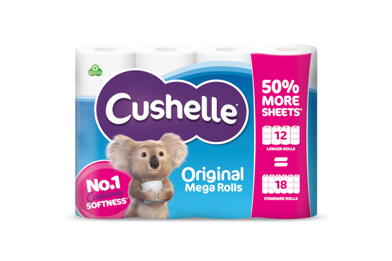Cushelle Original Toilet Roll 50% More Sheets