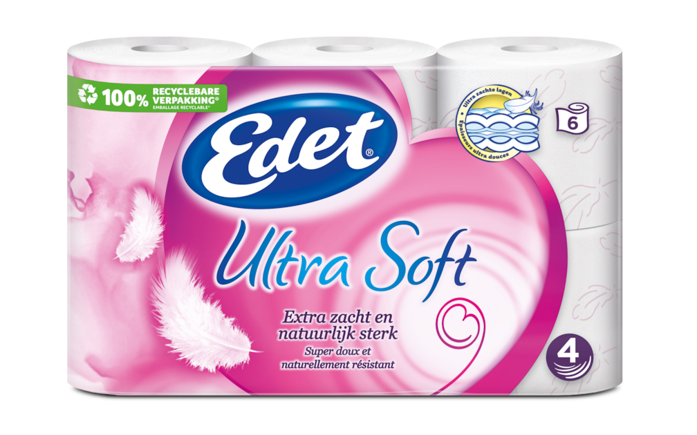 Diplomatieke kwesties Ronde Zakenman Edet Ultra Soft 4-laags toiletpapier - Edet