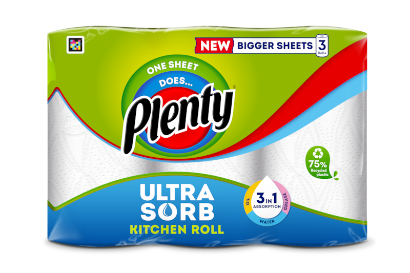 Slider main image for Plenty Ultrasorb Kitchen Roll 4