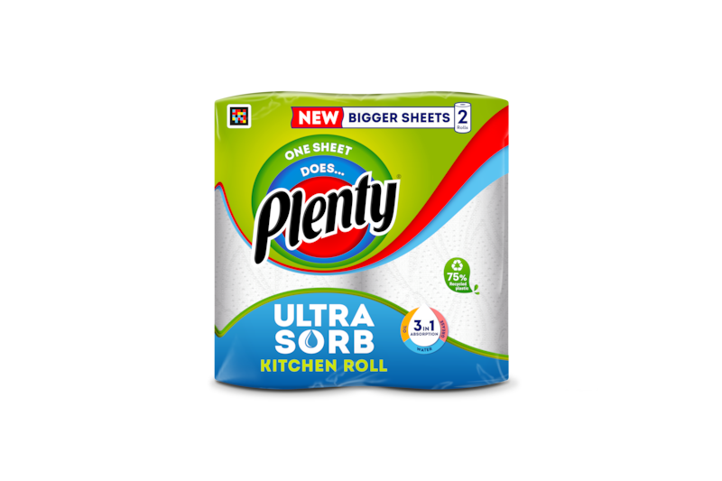Slider main image for Plenty Ultrasorb Kitchen Roll 3