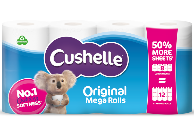 Cushelle Original Toilet Roll 50% More Sheets
