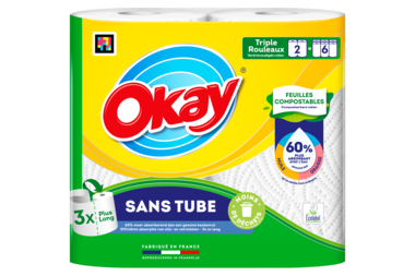 Innovation slider image for Okay Essuie-tout Sans Tube 1