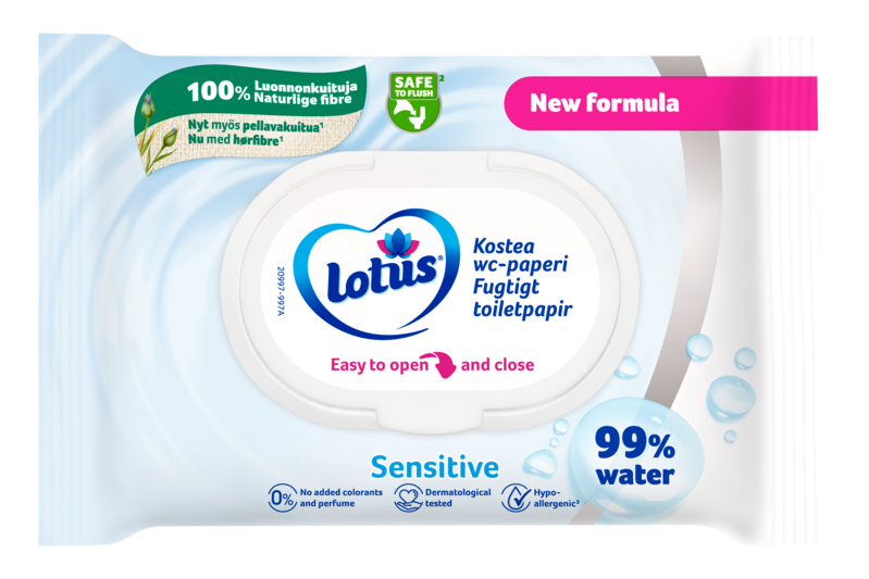Slider main image for Lotus Sensitive fuktig toalettpapir 1