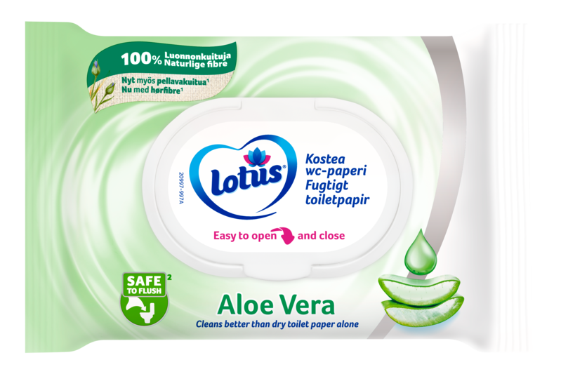 Slider main image for Lotus Aloe Vera fugtigt toiletpapir 1