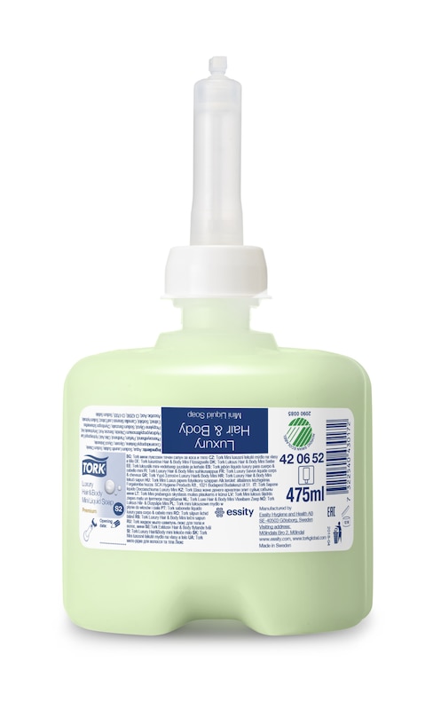 Tork жидкое мыло-шампунь люкс для тела и волос, мини (косметическое)