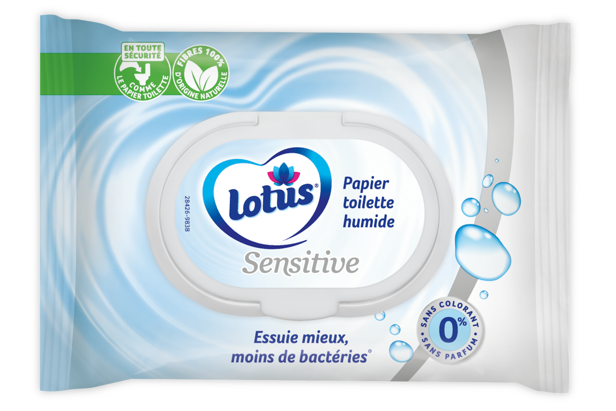 Lotus Papier Toilette Humide Sensitive Lingettes x42 (lot de 6) 