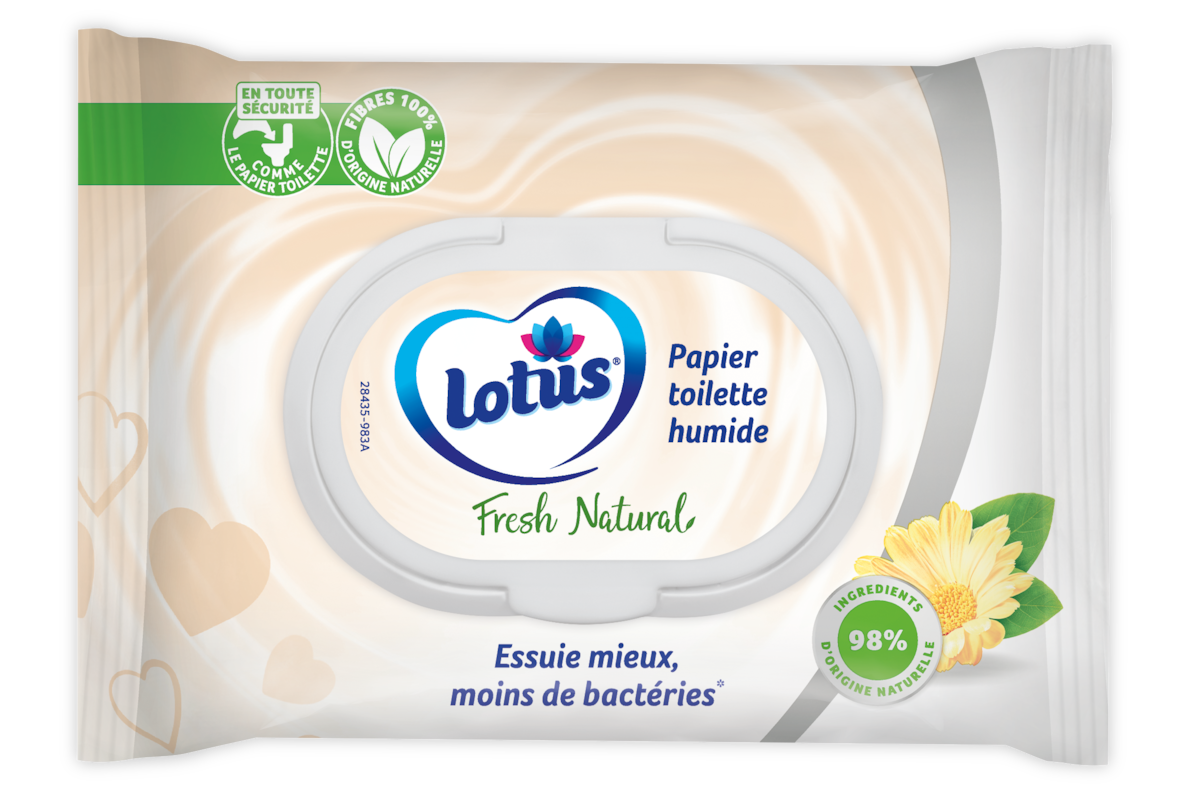 Papier toilette humide Lotus FreshNatural - Lotus