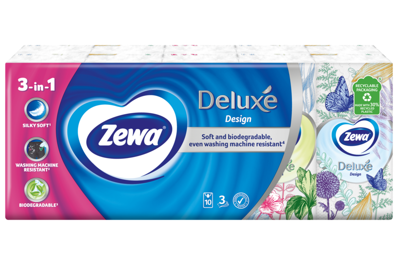 Zewa Deluxe Design papír zsebkendő
