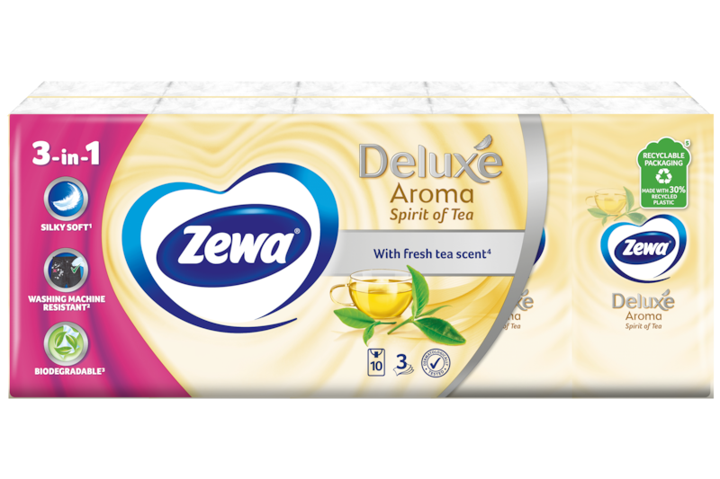 Zewa Deluxe Aroma Spirit of Tea papír zsebkendő