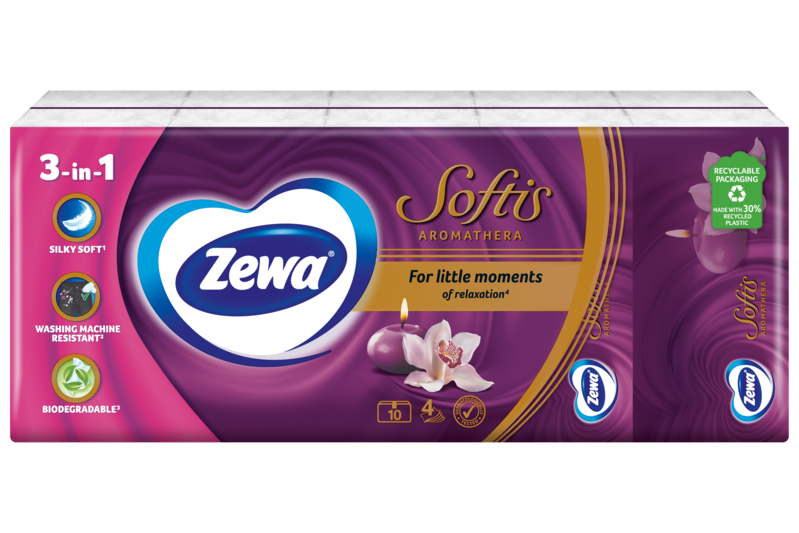 Zewa Softis Aromathera papír zsebkendő