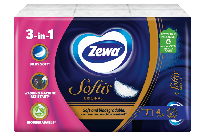 Zewa Softis Original papír zsebkendő