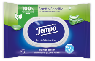 Tempo Feuchte Toilettentücher sanft&sensitive