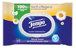 Tempo Feuchte Toilettentücher sanft&pflegend